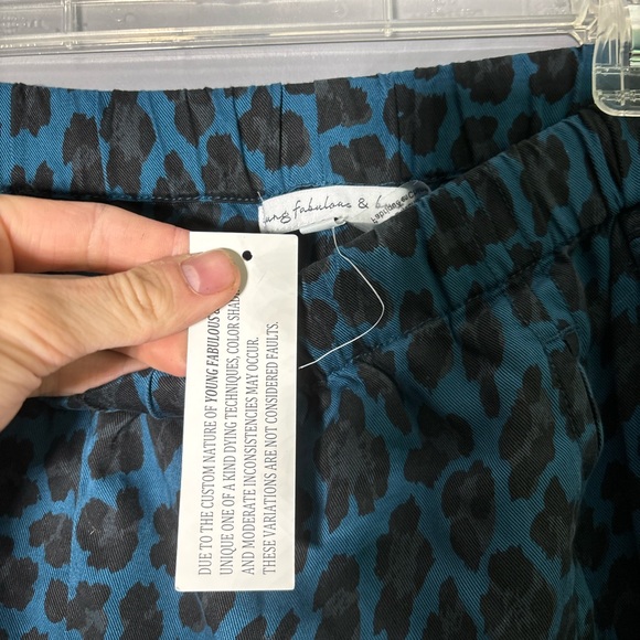 Young Fabulous & Broke Martino Leopard Print Joggers Womens Size Medium - Picture 5 of 5
